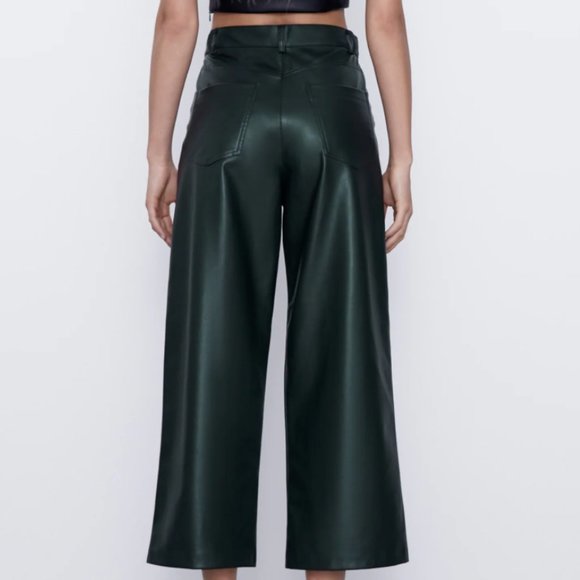 Zara faux leather culottes BNWT - Picture 3 of 3